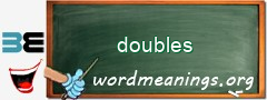 WordMeaning blackboard for doubles